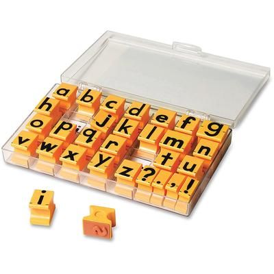 Educational Insights 1471 Alphabet Stamp Letters, Lowercase, 30Pcs, Yellow - 1 Set EII1471