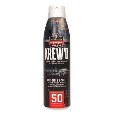 Ergodyne 16633 Krewd 6353 SPF 50 Sunscreen Spray, 5.5 oz Can, Ships in 1-3 Business Days EGO16633