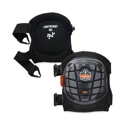 Ergodyne 18457 ProFlex 357 Lightweight Gel Knee Pads, Short Cap, Buckle Closure, One Size Fits Most, Black, Pair, Ships in 1-3 Business Days - 1 Pair