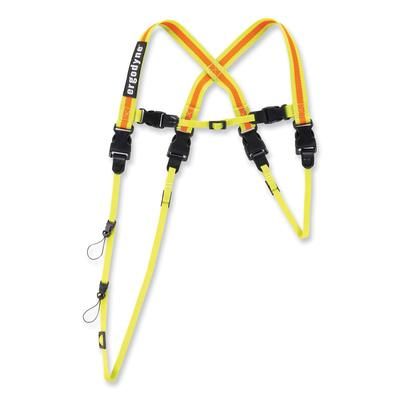 Ergodyne 19134 Squids 3132 Barcode Scanner Lanyard Harness, Large: 20" Arm Strap, 43" Lanyard Strap, Hi-Vis Lime, Ships in 1-3 Business Days EGO19134