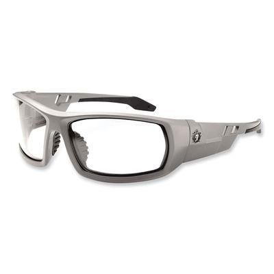 Ergodyne 50100 Skullerz Odin Safety Glasses, Matte Gray Nylon Impact Frame, Clear Polycarbonate Lens, Ships in 1-3 Business Days