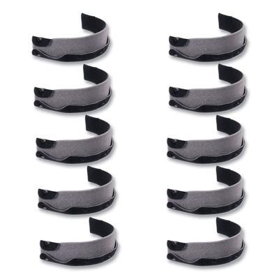 Ergodyne 60234 Skullerz 8990 Lightweight Hard Hat Sweatband Replacement, Polyester, Black, 10/Pack, Ships in 1-3 Business Days EGO60234