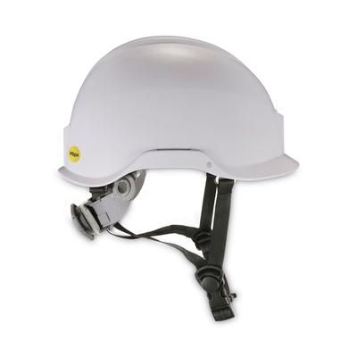 Ergodyne 60254 Skullerz 8974-MIPS Class E Safety Helmet with MIPS Elevate Ratchet Suspension, White, Ships in 1-3 Business Days EGO60254