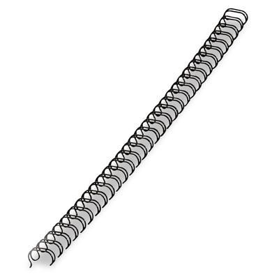 Fellowes 5255601 Wire Bindings, 9/16" Diameter, 130 Sheet Capacity, Black, 25/Pack - Pack of 25 FEL5255601