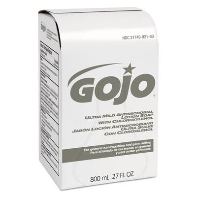 Gojo 9212-12 Ultra Mild Lotion Soap w/Chloroxylenol Refill, Floral Balsam, 800mL, 12/Carton - Case of 12 921212GOJ