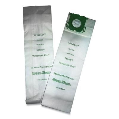 Green Klean 5300P Replacement Vacuum Bags, Fits AllStar/Century/Karcher/ProChem/Sebo/Versamatic Plus/Windsor Sensor, 10/Pack - Pack of 10 GRK5300P