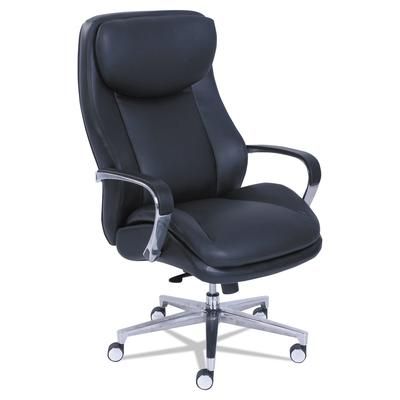 La-Z-Boy Chair Company 48968 Commercial 2000 Big and Tall Executive Chair, Supports up to 400 lbs., Black Seat/Black Back, Silver Base