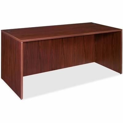 Lorell 69372 Rectangular Desk Shell,66"x30"x29-1/2",Mahogany