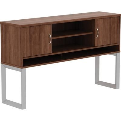 Lorell 16240 Hutch, 2-piece Frame, 59"x15"x36", Walnut LLR16240