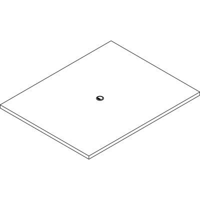 Lorell PRC4860MY Tabletop, Rectangular, Modular, 60"x48"x1-1/2", Mahogany