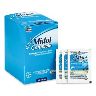 Midol® 90751 Complete Menstrual Caplets, Two-Pack, 50 Packs/Box - Box of 50 ACM90751