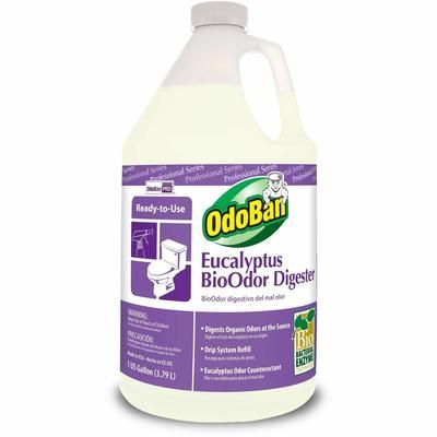 OdoBan® 927062G4 BioOdor Digester, Eucalyptus Scent, 1 gal Bottle, 4/Carton - Case of 4