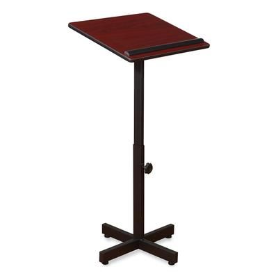 Oklahoma Sound 70MY Portable Presentation Lectern Stand, 20 x 18.25 x 44, Mahogany NPS70MY