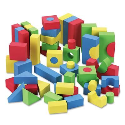 Pacon 4380 Blocks, Assorted Colors, 68/Pack - Box of 68 CKC4380