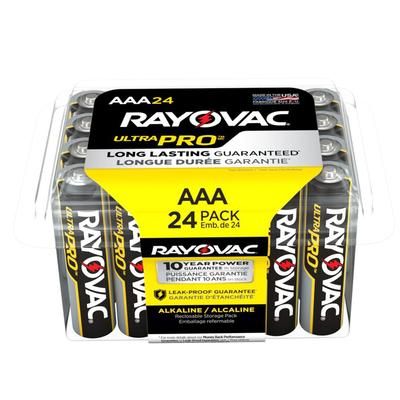 Rayovac ALAAA24PPJ Ultra Pro Alkaline AAA Batteries, 24/Pack RAY-ALAAA-24