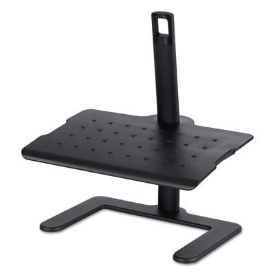 Safco 2129BL Height-Adjustable Footrest, 20.5w x 14.5d x 3.5 to 21.5h, Black SAF2129BL