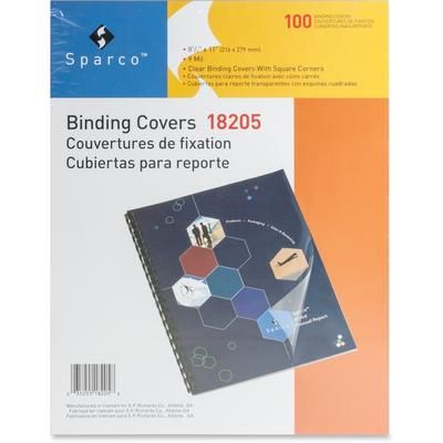 Sparco 18205 Presentation Cover, Clear, Box of 100 - 1 Pack of 100