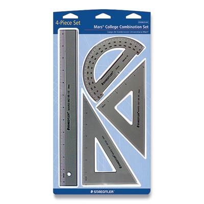 Staedtler 56932BK College Combination Set, Plastic, Transparent Smoke - 1 Set STD56932BK