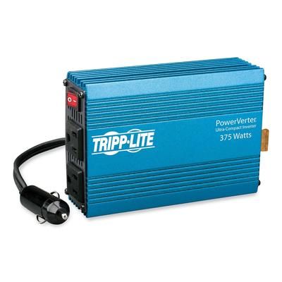 Tripp Lite PV375 PowerVerter Ultra-Compact Car Inverter, 375W, 12V Input/120V Output, 2 Outlets