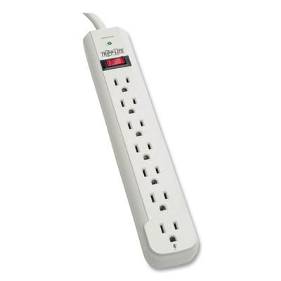 Tripp Lite STRIKER Protect It! Surge Protector, 7 Outlets, 6 ft. Cord, 1080 Joules, Light Gray TRPSTRIKER