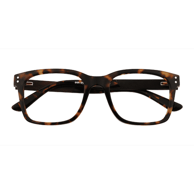 Unisex s square Tortoise Acetate,Mixed Wood Prescription eyeglasses - Eyebuydirect s Sumac