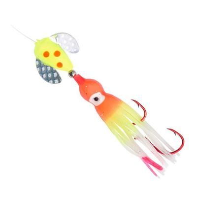 Yakima Bait Co. Spin-N-Glow Kokanee Rig - Flame Chartreuse 10