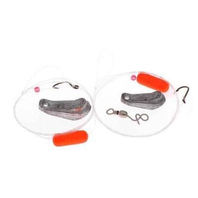 Lindy Floating Crawler/Leech Rig - Orange/Yellow Sz 2 Hook