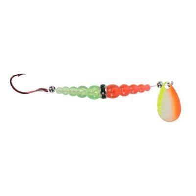 Macks Wedding Ring UV Spinner Lure Rig - Silver/Chartreuse/Orange 6