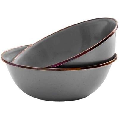 Barebones Enamel Bowl Set - Charcoal