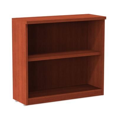 Alera Valencia Series Bookcase, Two-Shelf, 31 3/4w x 14d x 29 1/2h, Med Cherry (ALEVA633032MC)