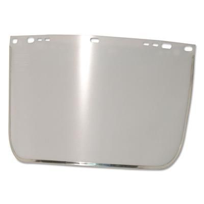 Anchor Brand Visor, Clear, Aluminum Bound, 9 in x 15-1/2 in, for Jackson Safety Head Gear/Cap Adaptors (101-3440-B-CL)