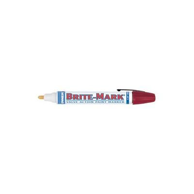 Dykem BRITE-MARK 40 Threaded Cap/Barrel Permanent Paint Marker, Yellow, Medium (253-40006)