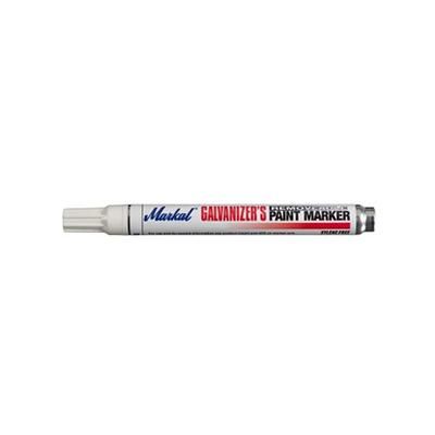 Markal Galvanizer's Removable Paint Marker, White, Medium Tip, Bullet (434-28785)