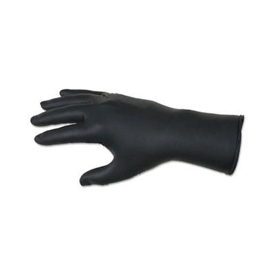 MCR Safety Nitrile Disposable Gloves, NitriShield Stealth Xtra, Rolled Cuff, Unlined, X-Large, Black, 6 mil Thick (127-6062XL)