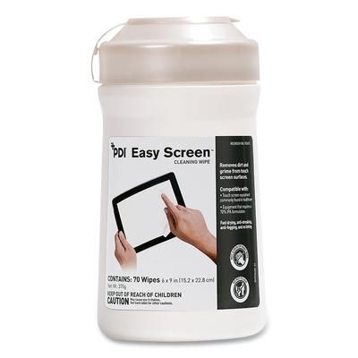 Sani Professional PDI Easy Screen Cleaning Wipes, 9 x 6, White, 70/Pack (PDIP03672)