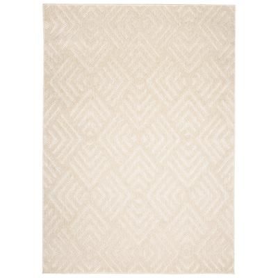 Tappeto esterno interni 3D crema beige quadri astratto 80 x 150