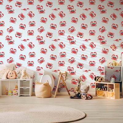 Carta da parati granchi con gli occhiali 52x1000cm