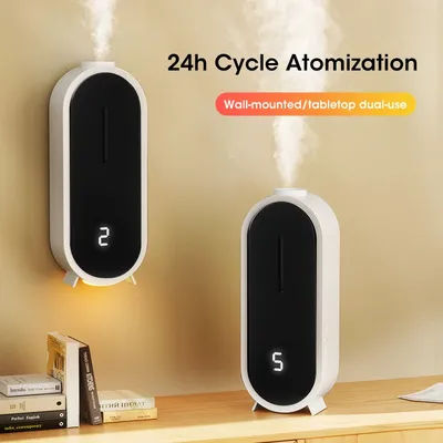 Aromatherapy Diffuser Plant Essential Oils Mute Wall Mounting Table Setting 5 Levels Atomization USB Charging Ultrasonic