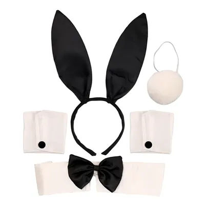 1-20Pcs Bunny Ears Set Hair Bands Rabbit Girl Headbands Hair Accessories Easter Party Halloween Prom Headbands Halloween Bow Tie