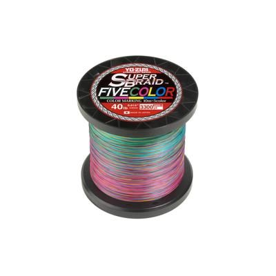 Yo-Zuri SuperBraid Five Color Line 40Lbs 3300 yd Multi YZ SB 40LB 5C 3300YD