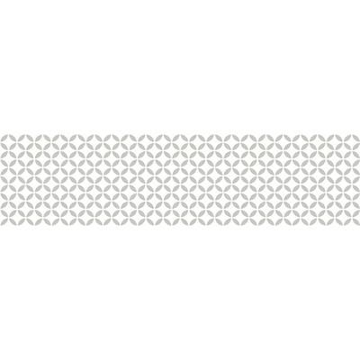 Tappeto in vinile con motivi grigi 250x64cm