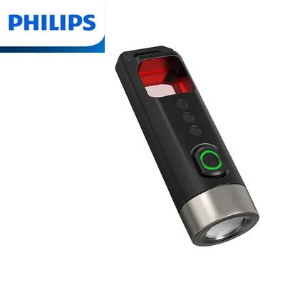 Philips-Lampe de poche de sécurité anti-peep, légère et facile à transporter, peut être allumée au toucher d'un bouton d'urgence, nouveau, 2024