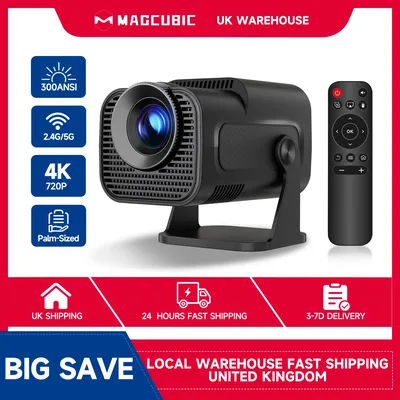 Magcubic HY320 Mini Newly Native 720P Android 11 4K Projector 300ANSI Wifi6 BT5.0 Cinema Outdoor Portable 180° Rotable Projector