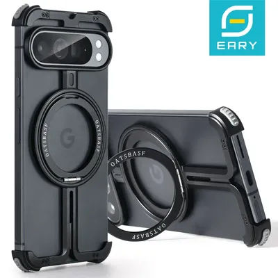 Eary for Google Pixel 9 Pro XL 9 Pro Fold Phone Case with MagSafe 360°Rotated Ring Kickstand Shockproof Protective 9 Pro Cover