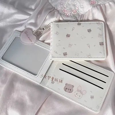 Mini Album Holder Women ID Credit Card Holder Photocard Binder