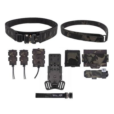Wilder Tactical Hitman Gear Elite Kit w/ Cobra FM Velcro Inner / 500D Dump / MHP Adapter Multicam Black Small 28-32 HMGEKMCB02SM