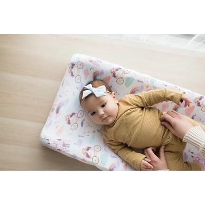 Copper Pearl Premium Knit Diaper Changing Pad Cover - Enchanted