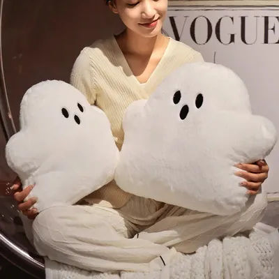 Kawaii – Animal en peluche d'halloween, fantôme citrouille chauve-souris, oreiller créatif, cadeau de fête, poupée, décoration de chambre à coucher de maison