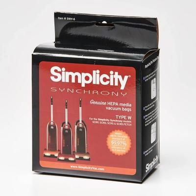Simplicity Genuine Synchrony Type W HEPA Media Bags SWH-6, 24 Pack