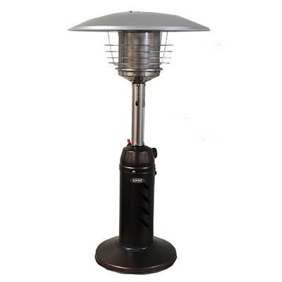 SunHeat Traditional Round Design Tabletop Patio Heater, Golden Hammered
